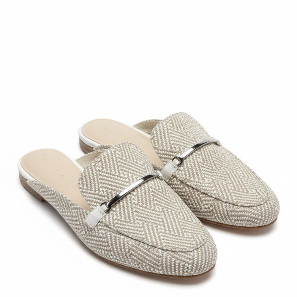 Kelly & Katie Cream Textured Mules